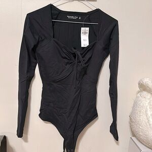 Abercrombie Soft Collection tie bodysuit